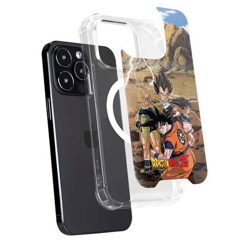 Dragon Ball Z Goku Versus Saiyans iPhone 15 Pro MagSafe Case